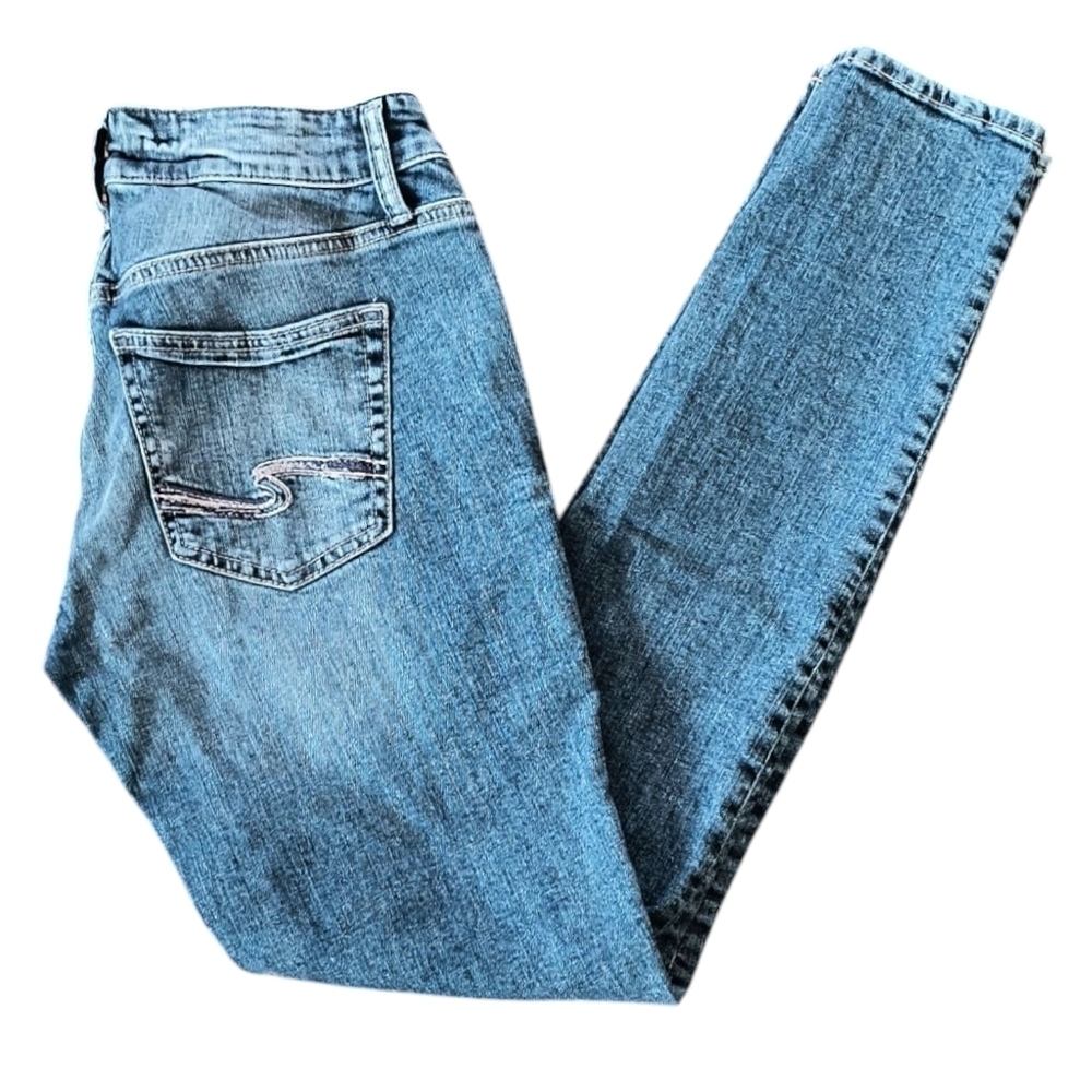 Silver Skinny Jeans